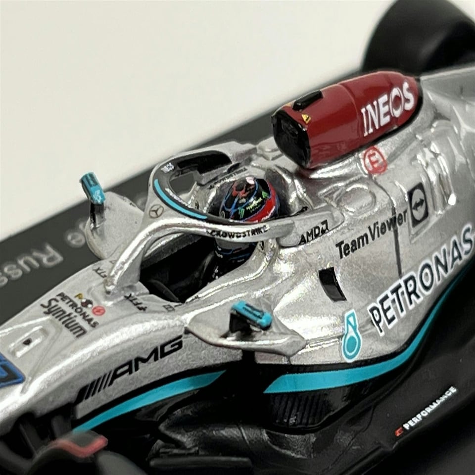 image 1 of Mercedes AMG F1 W13 E Performance George Russell 1:64 Scale Spark Y257