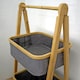 image 3 of Showerdrape Cotswold Grey 2 Tier Bathroom Storage Basket Ladder 990 x 440mm