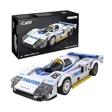 CaDa 1:24 Mazda 787B 1991 White And Blue Race Car 242 Pieces