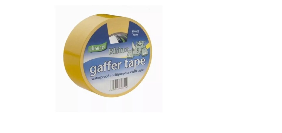 Ultratape Multipurpose Rhino Gaffer Cloth Tape 50mm x 50m Yellow