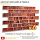 image 4 of NOVECRAFTO 3D Brick Effect Wall Panels – 6 PVC Sheets, Covers 29.76 sq ft (2.76 sqm), 96x48cm Each – Red Faux Brick Look, Easy DIY Wall Cladding Red