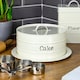 image 6 of Harbour Housewares Vintage Metal Kitchen Cake Tin - Cream