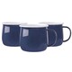 image 1 of Argon Tableware Coloured Enamel Belly Mugs - 375ml - Navy - Pack of 6 Blue