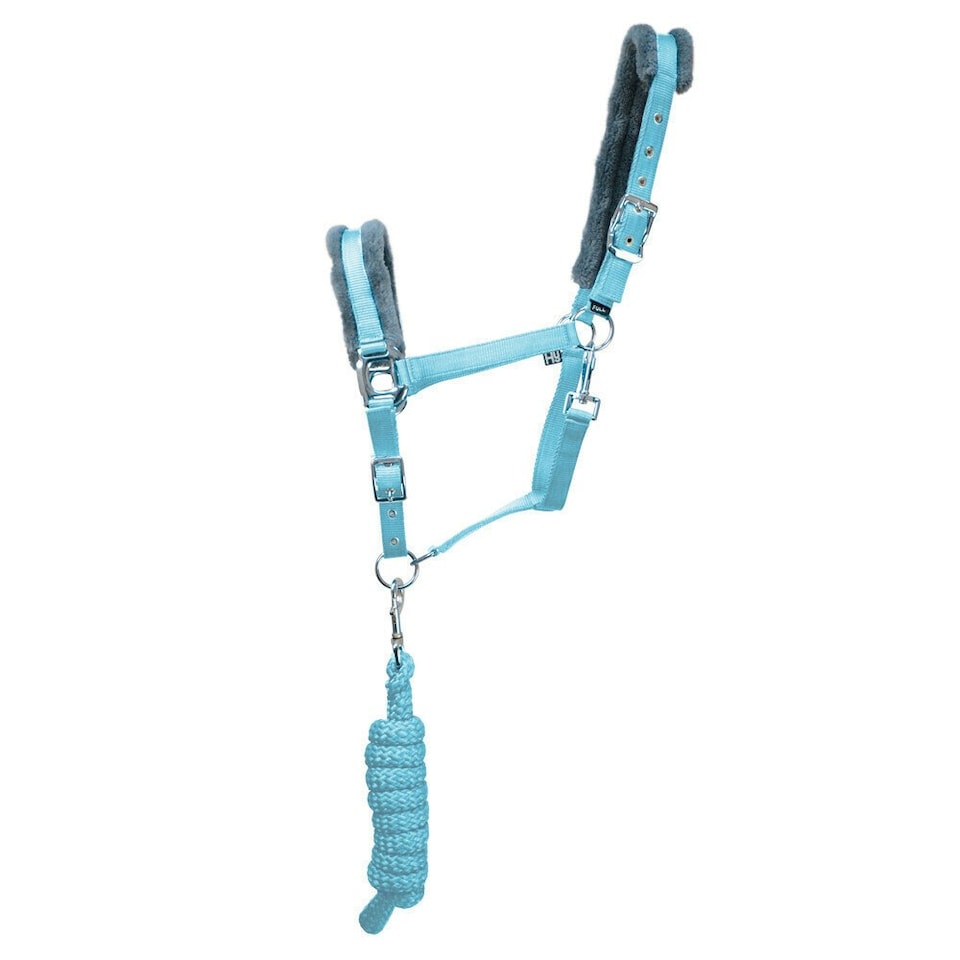 Hy Active Horse Headcollar and Leadrope - Sky Blue - Pony