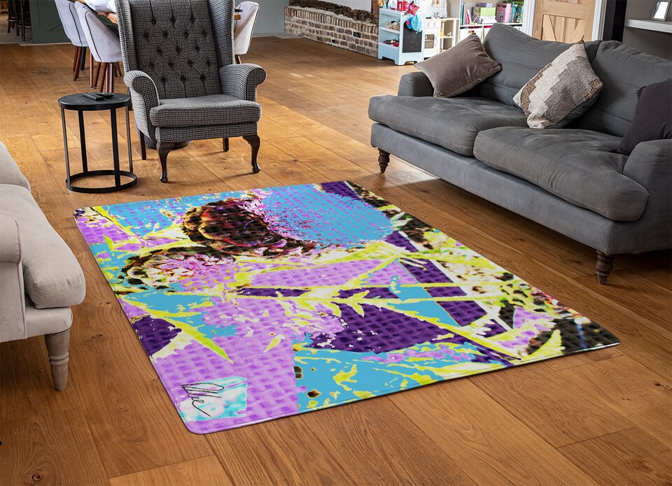 image 1 of Afro Plants Rug | Multi