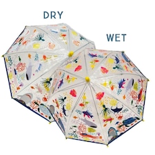 Floss & Rock Kids Umbrella Colour Changing - Clear Deep Sea | Multi