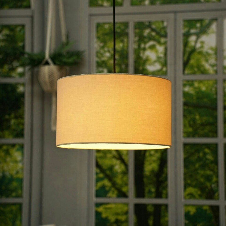 image 1 of ValueLights Reni Medium Natural Pendant Shade