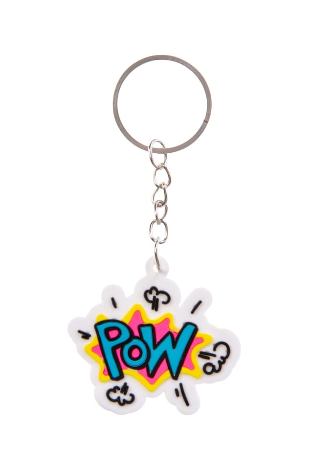 image 1 of Pack of 12 Superhero Design Keychains - Treat or Trick Theme Party Bag Filler