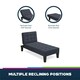 image 3 of Adalynn Chaise Lounger Blue Linen Blue | BLUE LINEN
