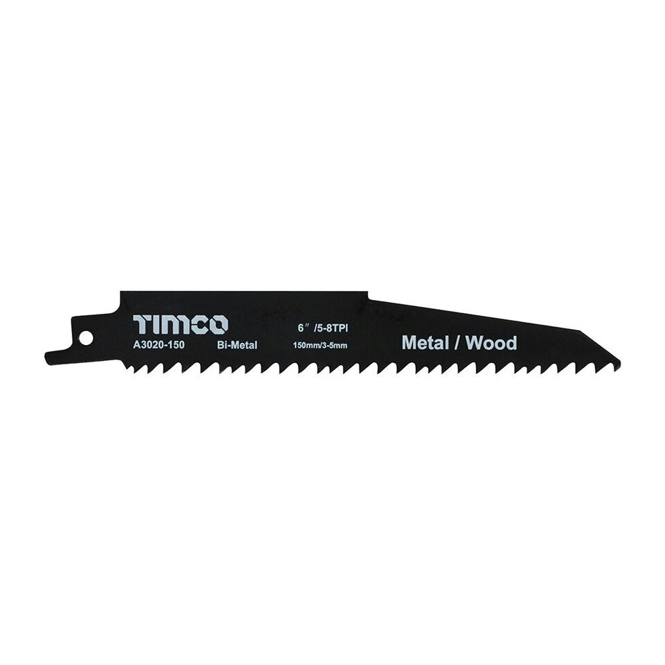 image 1 of Timco - Reciprocating Saw Blades - Wood with Nails Cutting - Bi-Metal (Size S610VF - 5 Pieces)