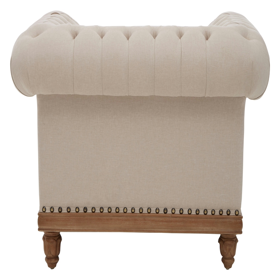 image 1 of Cabra Chesterfield Cream Chair Cream