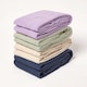 image 5 of Homescapes Kashi Navy Cotton Throw with Tassels - 225 x 255 cm Blue