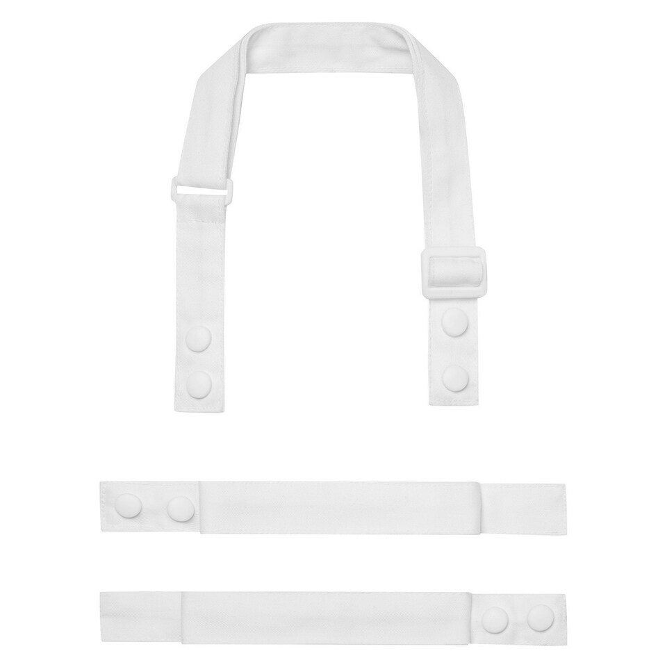 image 1 of Premier Swap & Pop Customizable Apron Straps - White - One Size White