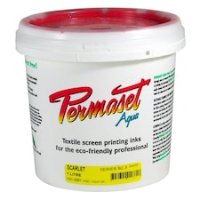 Permaset Aqua Standard Ink, Scarlet, 1 Litre