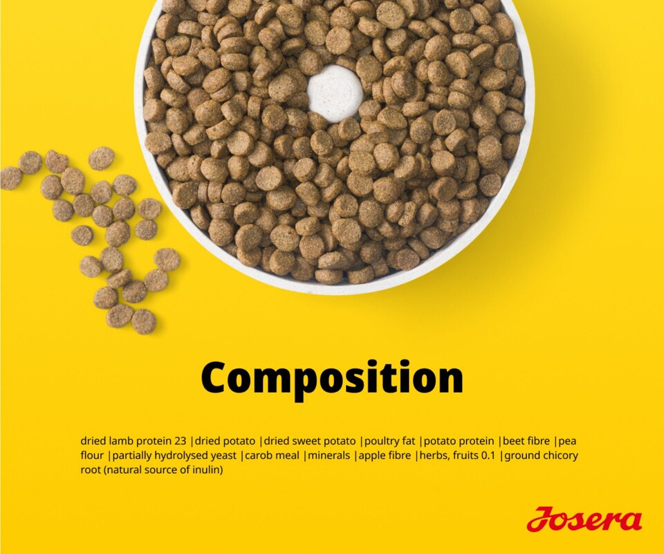 image 1 of Josera Mini Adult Lamb | Single meat protein | Grain free | Complete dry food for toy & small breeds | Gluten free | Herbs & Fruits | 0.9kg