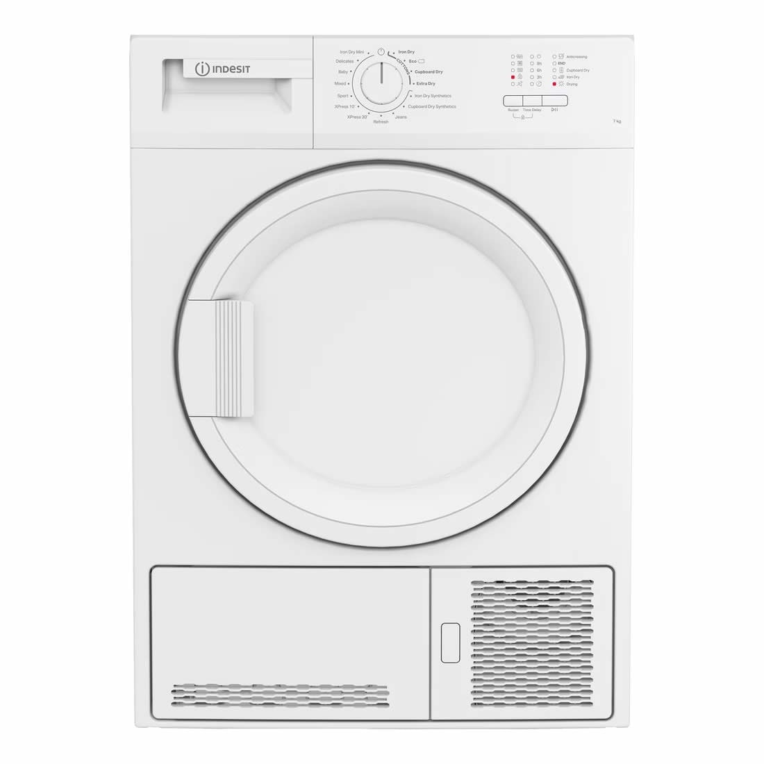 Indesit CYDC82WWGLUK 8kg Load Condenser Tumble Dryer Class B White