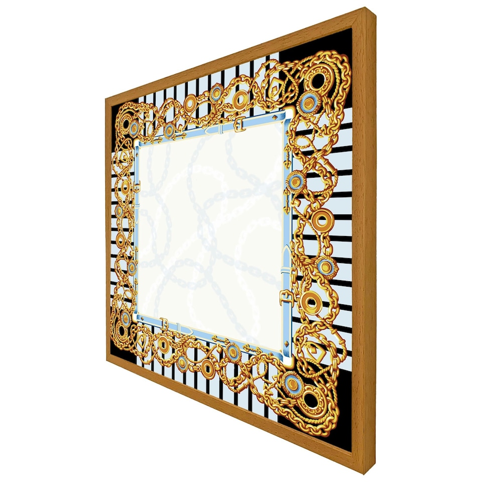 image 1 of Golden chains (Picture Frame) Black | XL