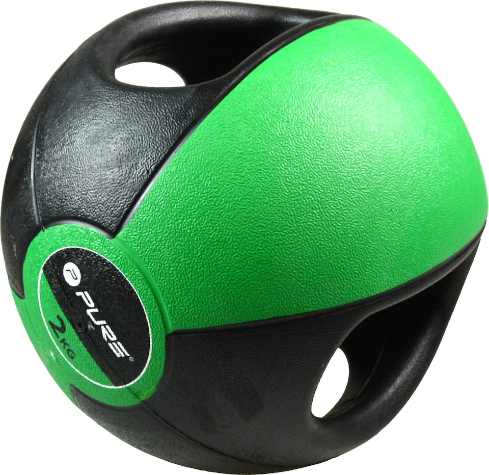 image 1 of Medicine Ball with Handles - 2kg