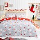 image 3 of Fusion Happy Santa Duvet Cover Set Red