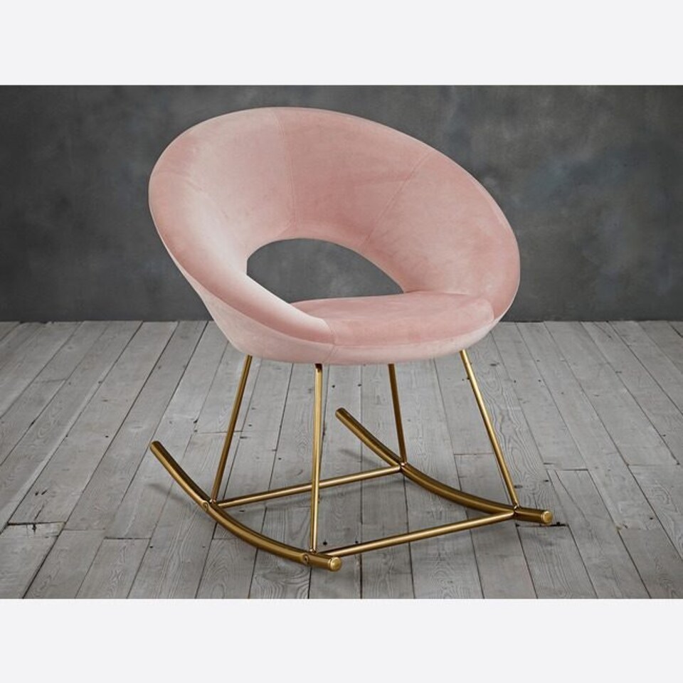 image 1 of Suzie Rocking Chair Vintage Pink Pink