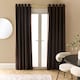 image 1 of OHS Essentials Eyelet Blackout Thermal Curtain Pair - 66x72 inch | Brown