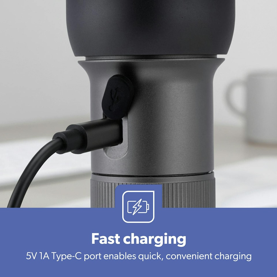 image 1 of GEEPAS Zoomable LED Flashlight, 1500 Lumen