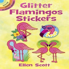 Glitter Flamingos Stickers by Ellen Scott  - Little Activity Books
