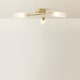 image 4 of ValueLights Maya Brushed Gold 3 Way Curved Cross Over Ceiling Light | Gold