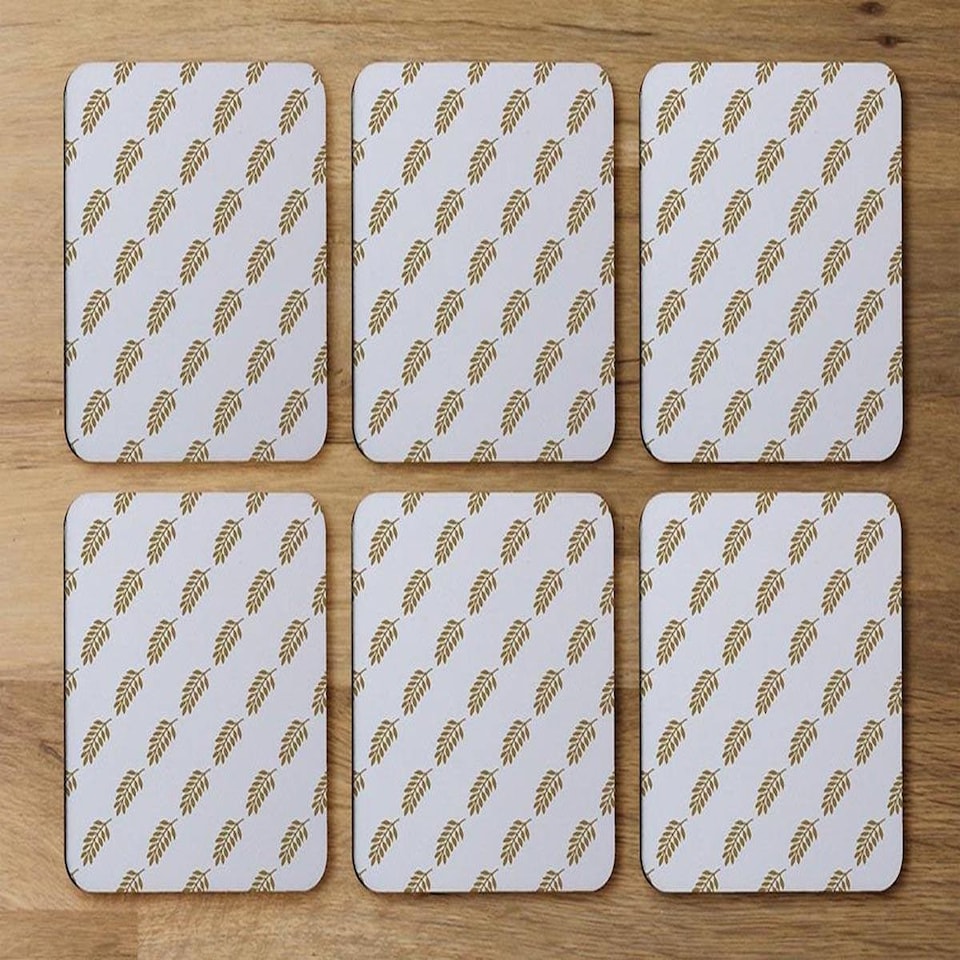 image 1 of Gold Leaf Pattern (Coaster)