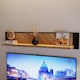 image 4 of Nikomedes Wall Shelf 140cm in Spica Oak/Matt Black/Bartex Oak