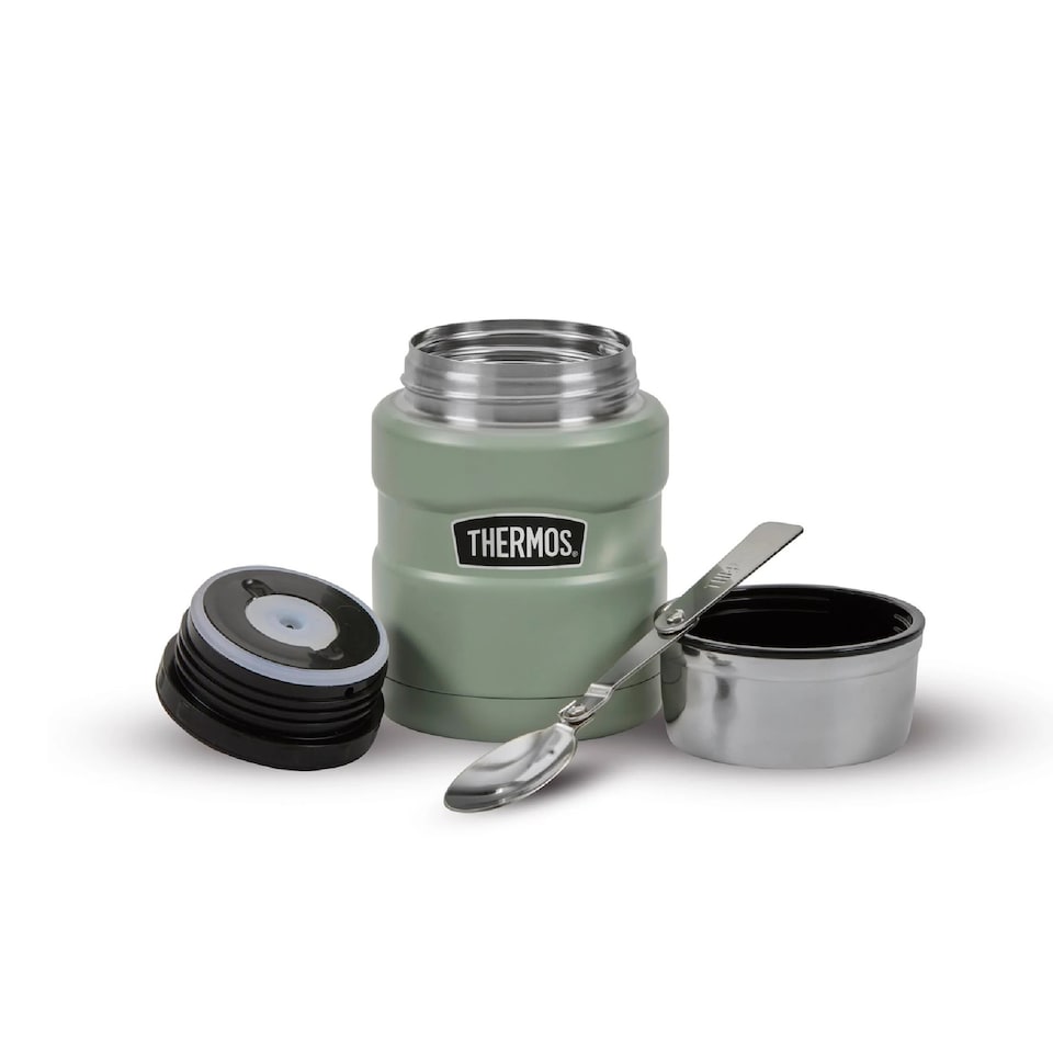 image 1 of Thermos Stainless Steel King Food Flask 470ml Duck Egg