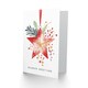 image 2 of Seasons Greetings Hanging Red Star Bauble Blank For Him Or Her Art Xmas Festive Christmas Card