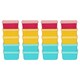 image 1 of Ashley Plastic Stackable Food Storage Containers - 90ml - Multicoloured - Pack of 20