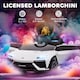 image 3 of AIYAPLAY Licensed Lamborghini Electric Cars for Kids, 12V Battery Powered Ride On Car with Remote Control, Suspension, MP3, Horn, for 3-6 Years Old | White