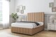 image 3 of Sloomy Langston Latte Dumfries Divan Bed Base 2 Drawers Right Side With 26 Inch Strutted Headboard & 12 Inch Matching Footboard | Brown | Latte | Small Single | 1