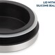 image 4 of Borosil Classic Jar with Steel Lid, Clear, 1.2 Litre