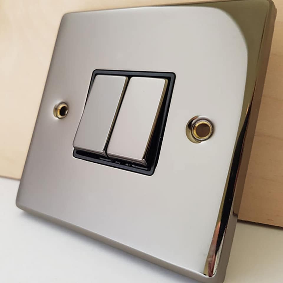 image 1 of SE HOME Black Nickel 1 Gang Blank Plate | Black | Black Nickel