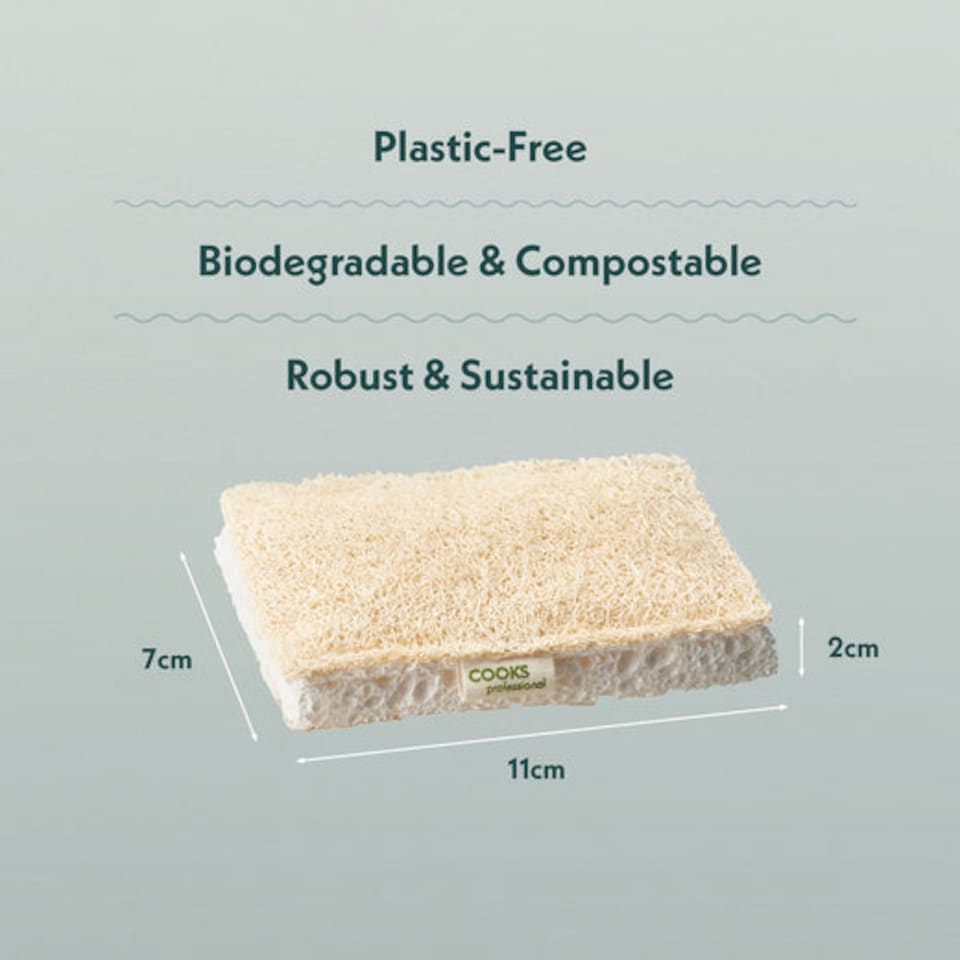 image 1 of Cooks Professional Sponge Scourers | White