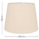 image 3 of ValueLights Aspen Cream Floor Lamp Shade Cream