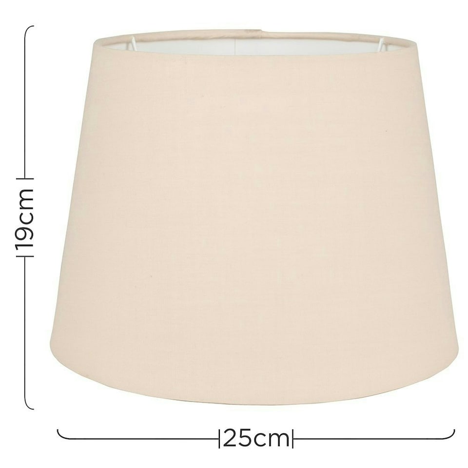 image 1 of ValueLights Aspen Cream Floor Lamp Shade Cream