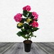 image 1 of Artificial Large Hydrangea Plant Flowering Bush Pink Botanik