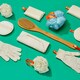 image 4 of Cleanlogic Sustainable Cotton Round Dual Texture Body Scrubber Contains 3 Pairs