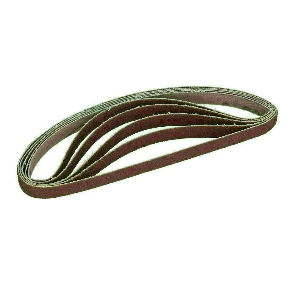 image 1 of Belt Power Finger File Sander Abrasive Sanding Belts 457mm x 13mm 60 Grit 10 PK