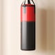 image 8 of SPORTNOW Unfilled Punch Bag with Boxing Gloves and Wall Mounted Bracket | Red | Black and Red