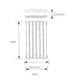 image 3 of 1800mm (H) x 480mm (W) -Anthracite Vertical Radiator (Berlin) - Single Panel - (1.8m x 0.48m) - Depth 52mm