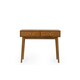 image 3 of Cherry Ash Writing Desk with 2 Drawers Brown