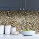 image 3 of NuWallpaper NUS3580 Fierce Peel & Stick Wallpaper, Brown & Gold | Brown | Brown & Gold | 2.86m² | 1