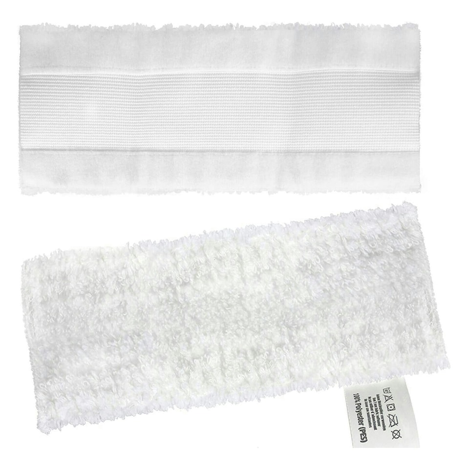 image 1 of SPARES2GO Microfibre Cloth Cover Pads compatible with Karcher Easyfix SC1 SC2 SC3 SC4 SC5 Series Steam Cleaner (Pack of 2)