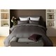 image 1 of Belledorm Hotel Suite Stripe Duvet Cover Set - Charcoal - King