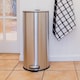 image 5 of Harbour Housewares Round Stainless Steel Kitchen Pedal Bin - 30L - White